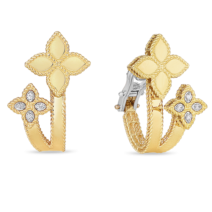 Серьги Roberto Coin Princess Flower