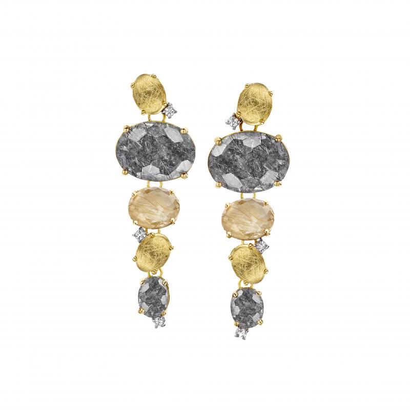 Серьги Nanis Ipanema Rutilated