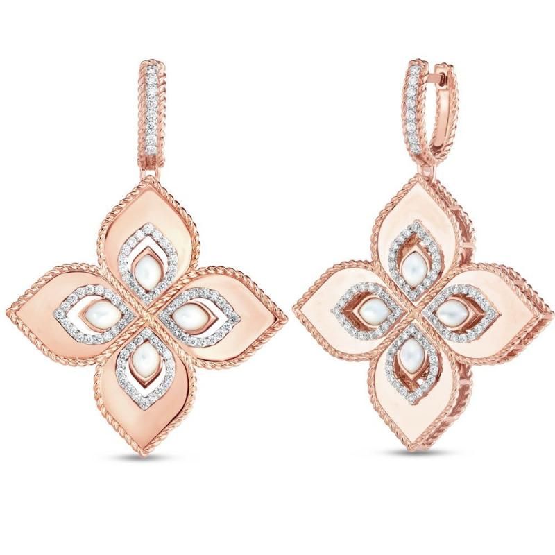 Серьги Roberto Coin Princess Flower