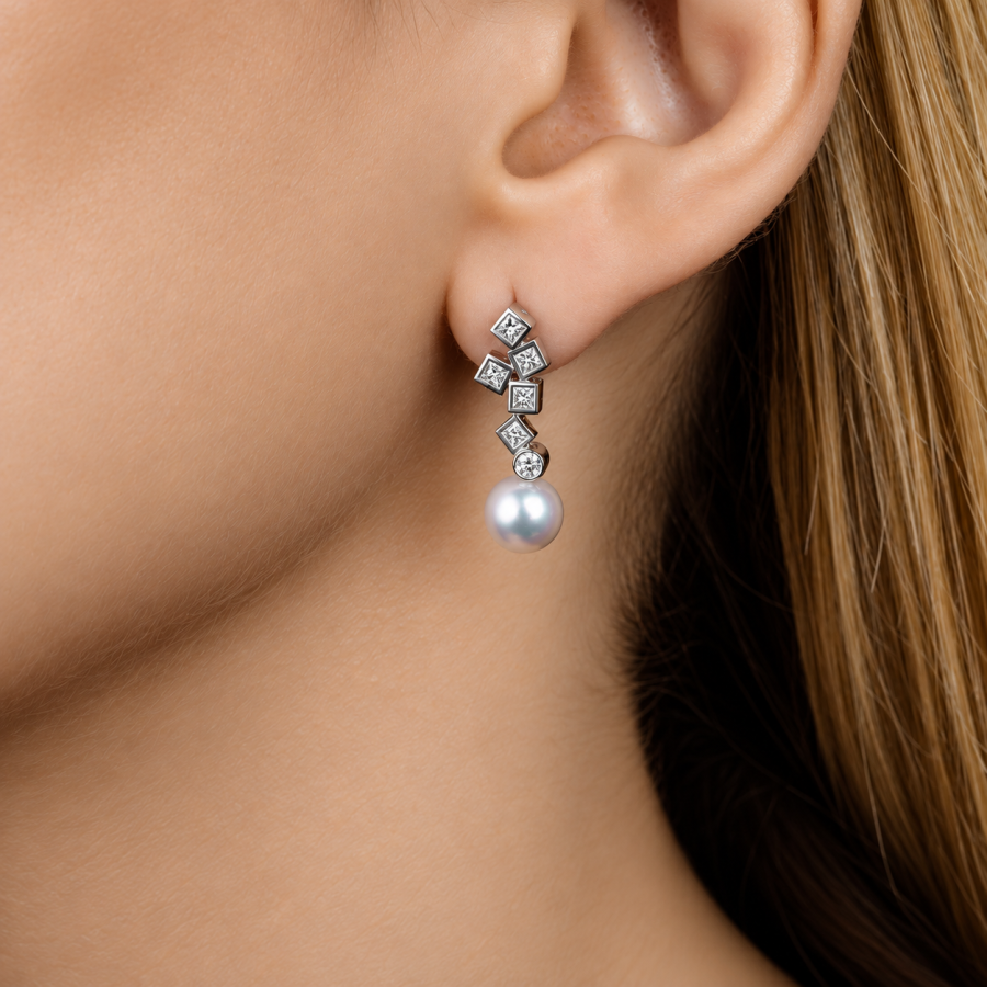 Серьги Mikimoto коллекция 2022-2026