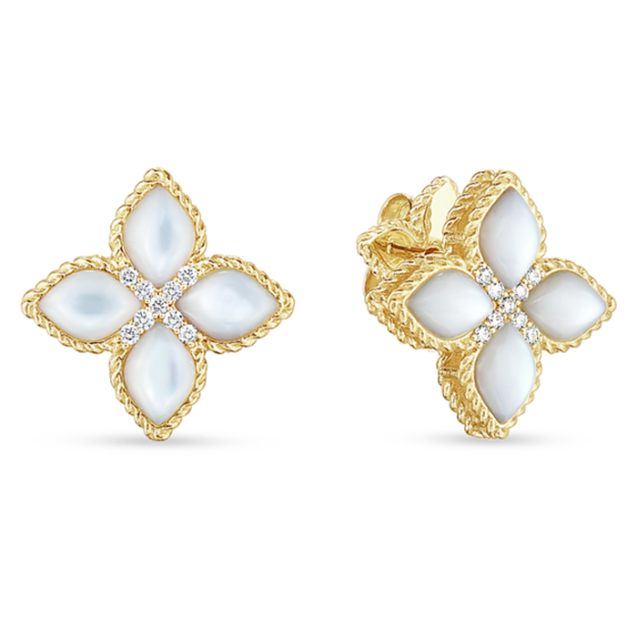 Серьги Roberto Coin Princess Flower