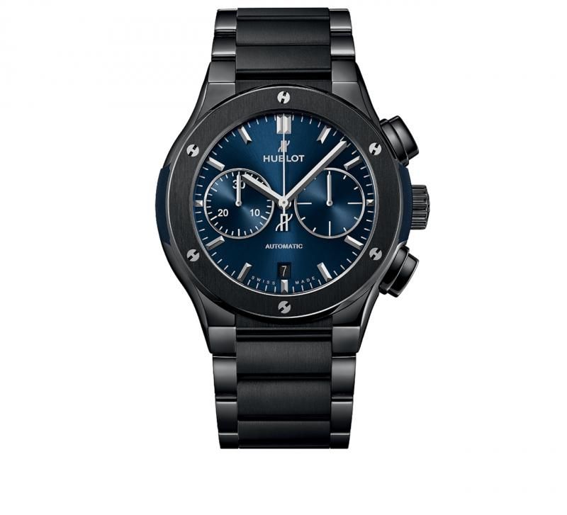 Часы Hublot Chronograph Ceramic Blue Bracelet