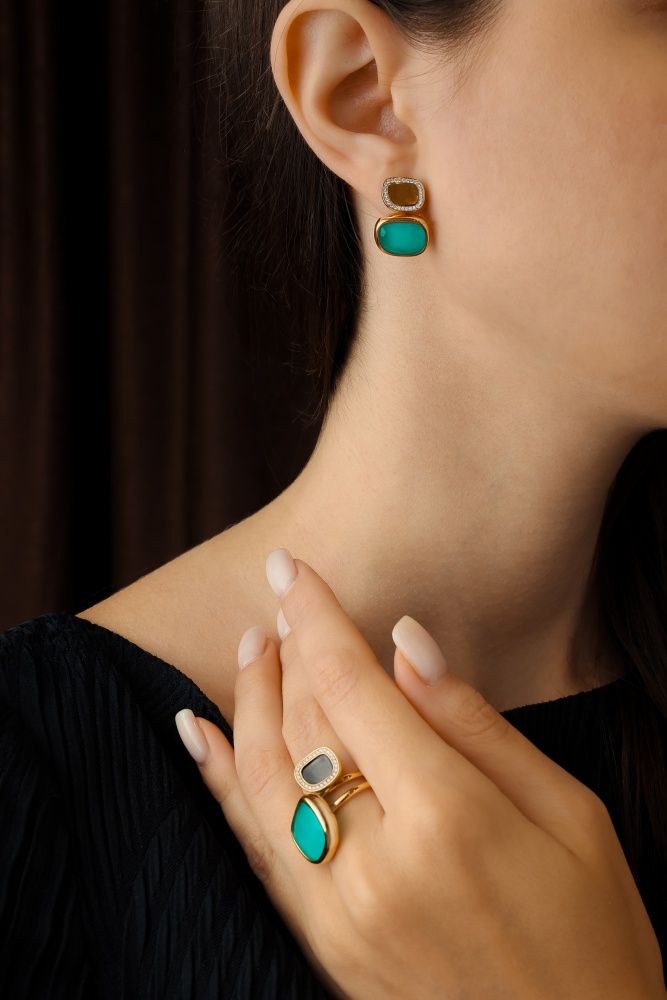 Кольцо Roberto Coin Black Jade коллекция 2022-2023