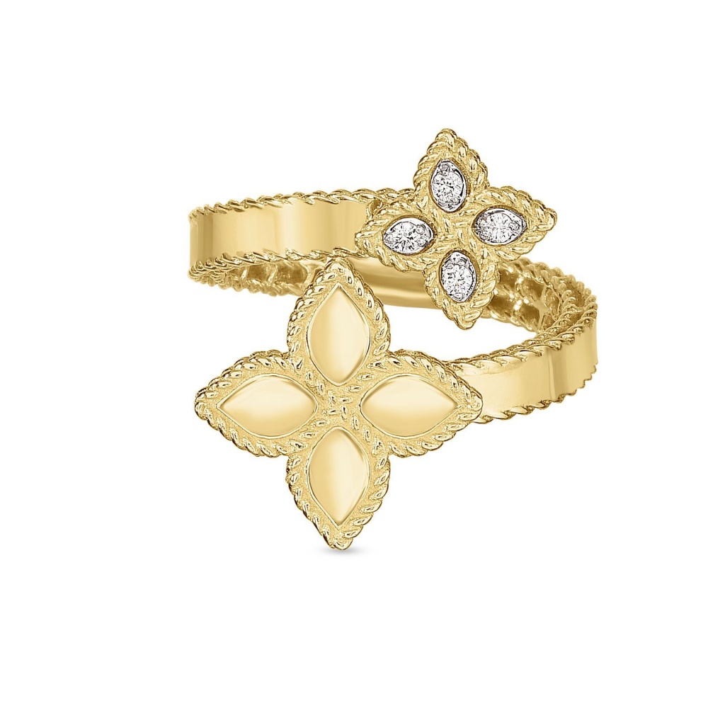 Кольцо Roberto Coin Princess Flower коллекция 2022-2023