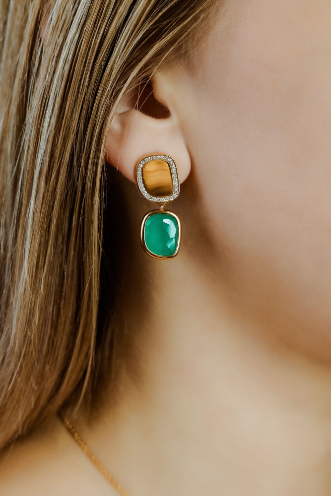 Серьги Roberto Coin Black Jade Серьги Roberto Coin Black Jade коллекция 2022-2023