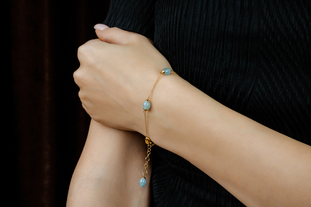 Браслет Nanis Dancing in the rain Aquamarine коллекция 2022-2023